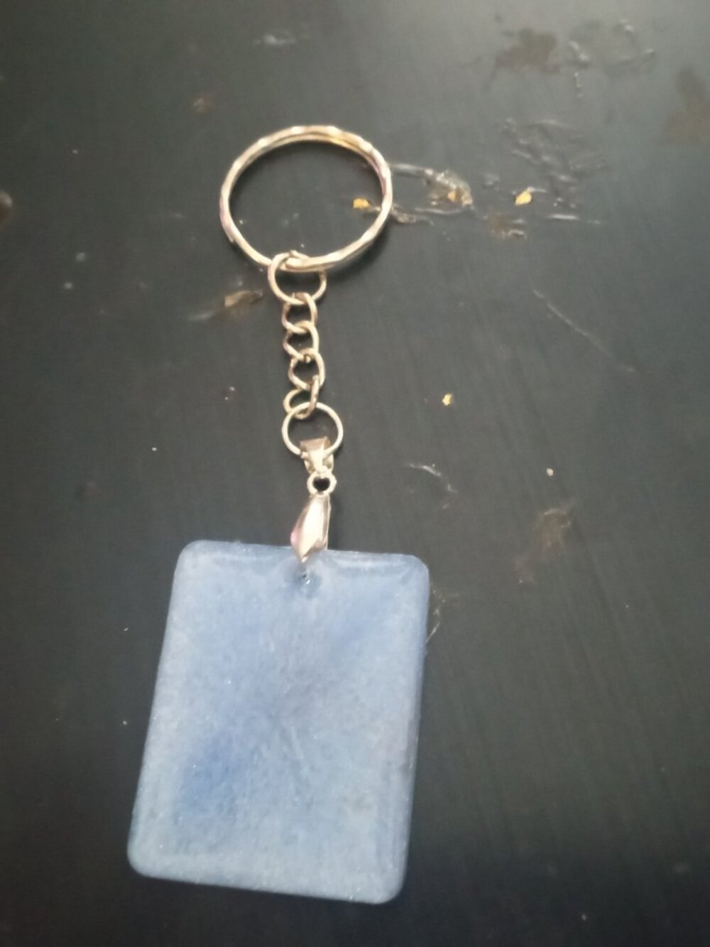 Handmade Blue Bird Keychain - Picture 2 of 2